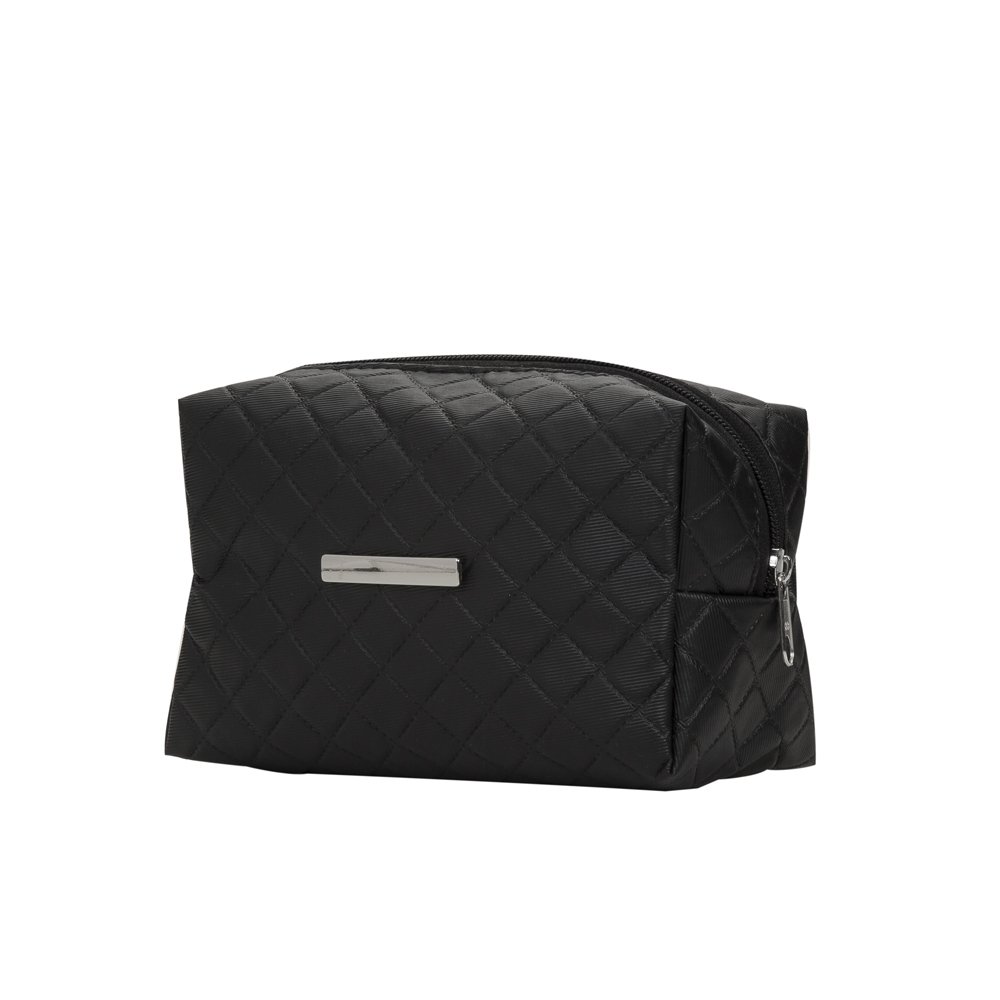 NECESSAIRE PUFF MATELASSÊ C/ DETALHE PRATA