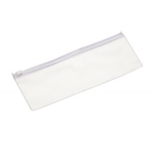 ESTOJO PLASTICO ZIP ZAP "TAMANHO P" - Transparente