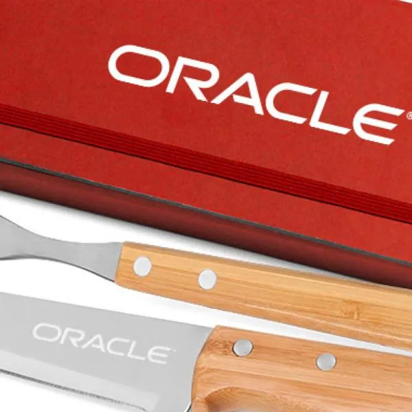 CONJ. DE GARFO E FACA INOX / MADEIRA / BAMBU COM ESTOJO VERMELHO - 3 PÇS - Imagem 3