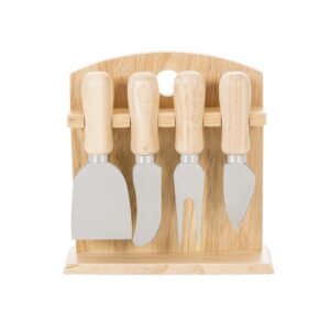 KIT QUEIJO C/ 5 PEÇAS - Madeira