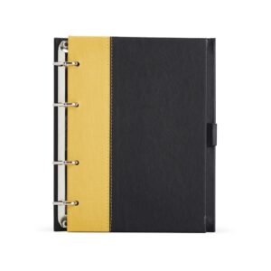 CADERNO FICHÁRIO DE COURO SINTÉTICO