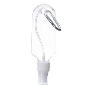 FRASCO SPRAY 100 ML C/ MOSQUETÃO - Transparente