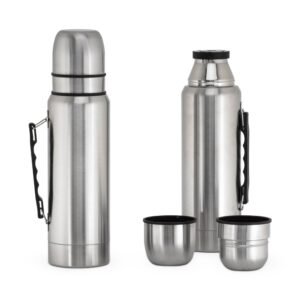 GARRAFA TÉRMICA 1 L C/ 2 CANECAS - Inox