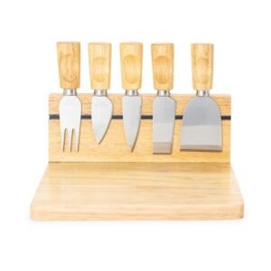 KIT QUEIJO 6 PEÇAS - Madeira