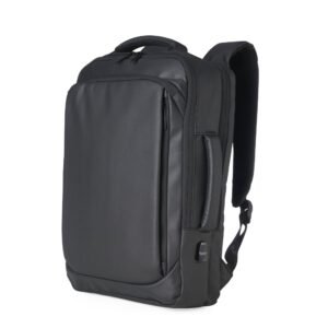 MOCHILA COURO SINTÉTICO USB 17 LITROS