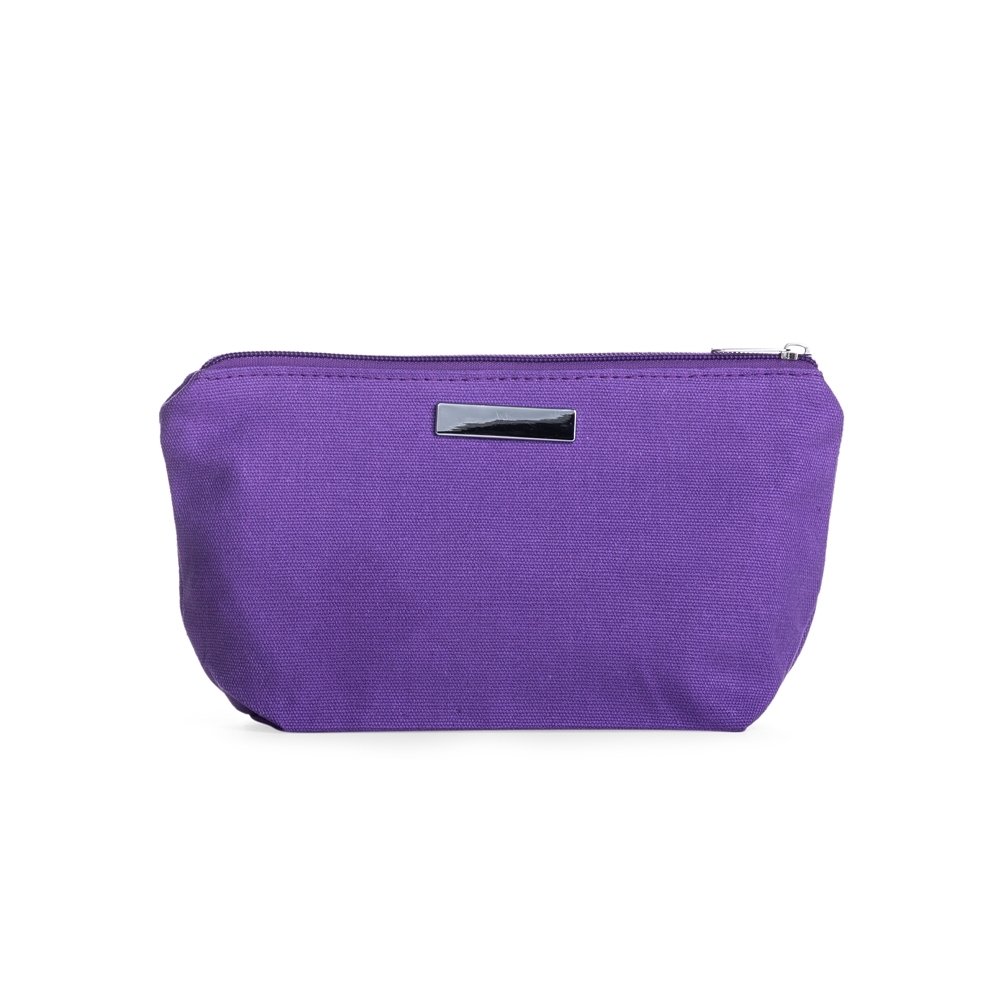 NECESSAIRE DE LONA COM PLAQUINHA