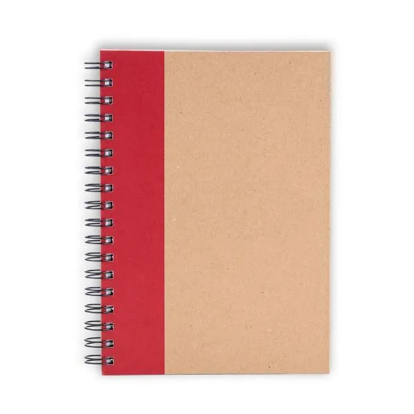 CADERNO PAUTADO COM WIRE-O - 23X18CM/VERMELHO - Imagem 4