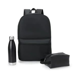 CONJ. MOCHILA, NECESSAIRE E GARRAFA - 3 PÇS