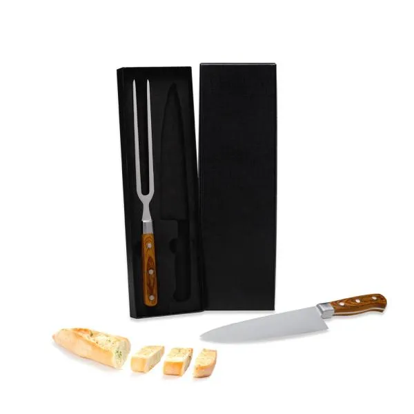 CONJ. PARA CHURRASCO PREMIUM EM BAMBU / MADEIRA / INOX - 4 PÇS - Imagem 5