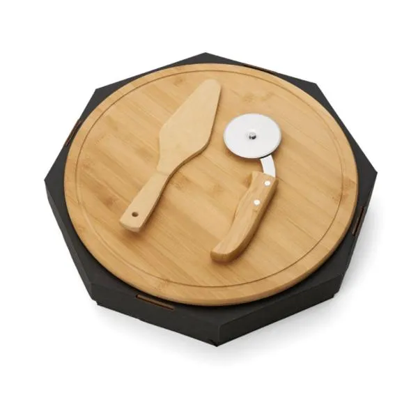CONJ. PARA PIZZA EM BAMBU 35 CM - 3 PÇS - Imagem 4