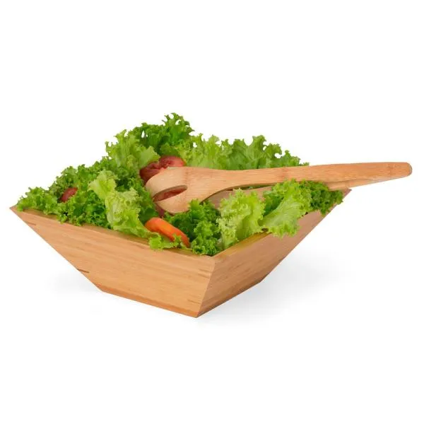 CONJUNTO PARA SALADA EM BAMBU - 2 PÇS - Imagem 2