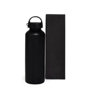 GARRAFA EM ALUMÍNIO PRETO - 600 ML