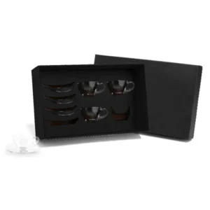 JOGO DE XÍCARAS COM PIRES - 90 ML - 8 PÇS