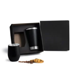 KIT DE COPOS TÉRMICOS EM AÇO INOX - 340ML / 500ML - 2 PÇS