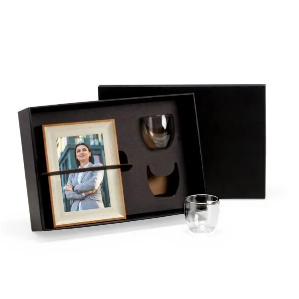 KIT PORTA RETRATO E COPOS - 3 PÇS - Imagem 2