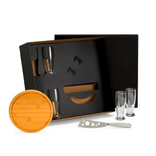 KIT QUEIJO E CERVEJA - 6 PÇS - COM FACA - Imagem 2