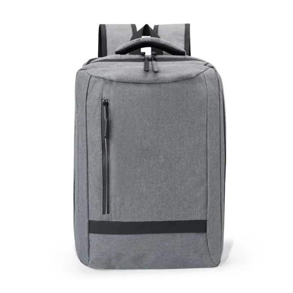 MOCHILA EM POLIÉSTER 300D - MELANGE CINZA - 18L - Imagem 3