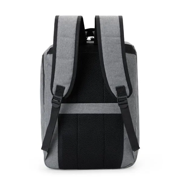 MOCHILA EM POLIÉSTER 300D - MELANGE CINZA - 18L - Imagem 4