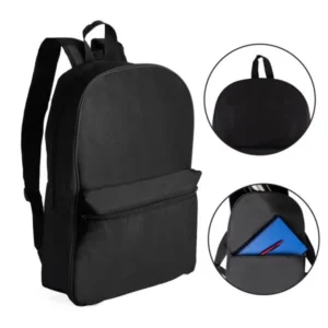 MOCHILA EM POLYESTER 600D - 12L - PRETA