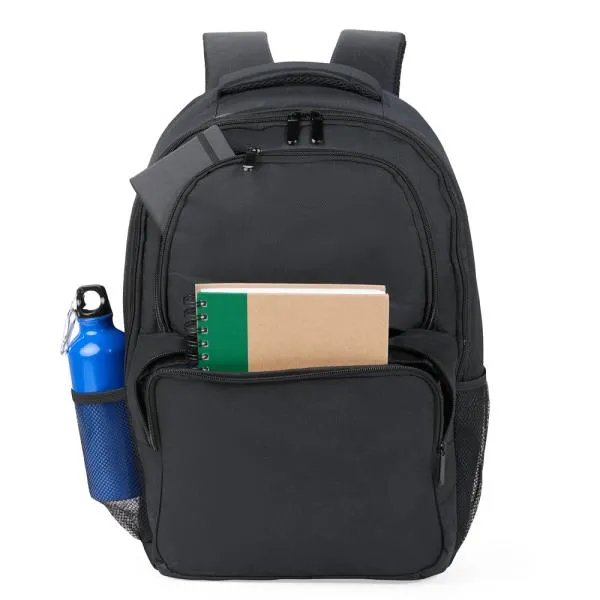 MOCHILA EM POLYESTER 600D - 28L - PRETA - Imagem 4
