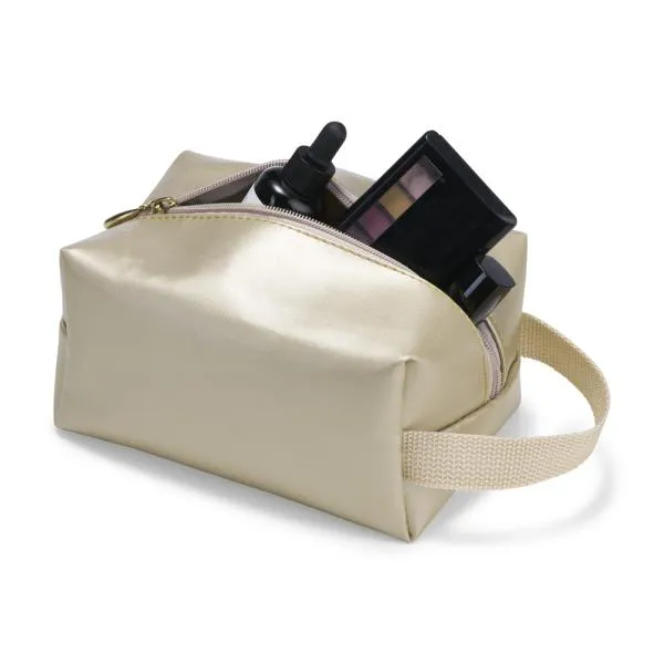 NECESSAIRE C/ ALÇA EM MATERIAL SINTÉTICO - CHAMPANHE - Imagem 2