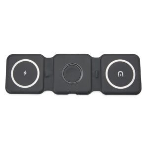 CARREGADOR SEM FIO MAGNÉTICO TRIPLO PARA APPLE