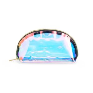 NÉCESSAIRE PLÁSTICO HOLOGRÁFICA - Transparente