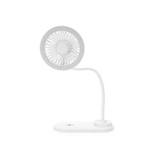 VENTILADOR COM LED E CARREGAMENTO VIA INDUÇÃO
