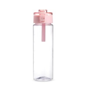 GARRAFA PLÁSTICA 700ML C/ ALÇA EM SILICONE