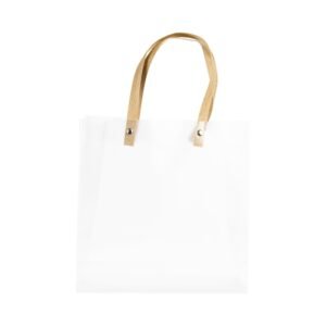 SACOLA DE PP FOSCO 22*22*8CM (HORIZONTAL) - Transparente