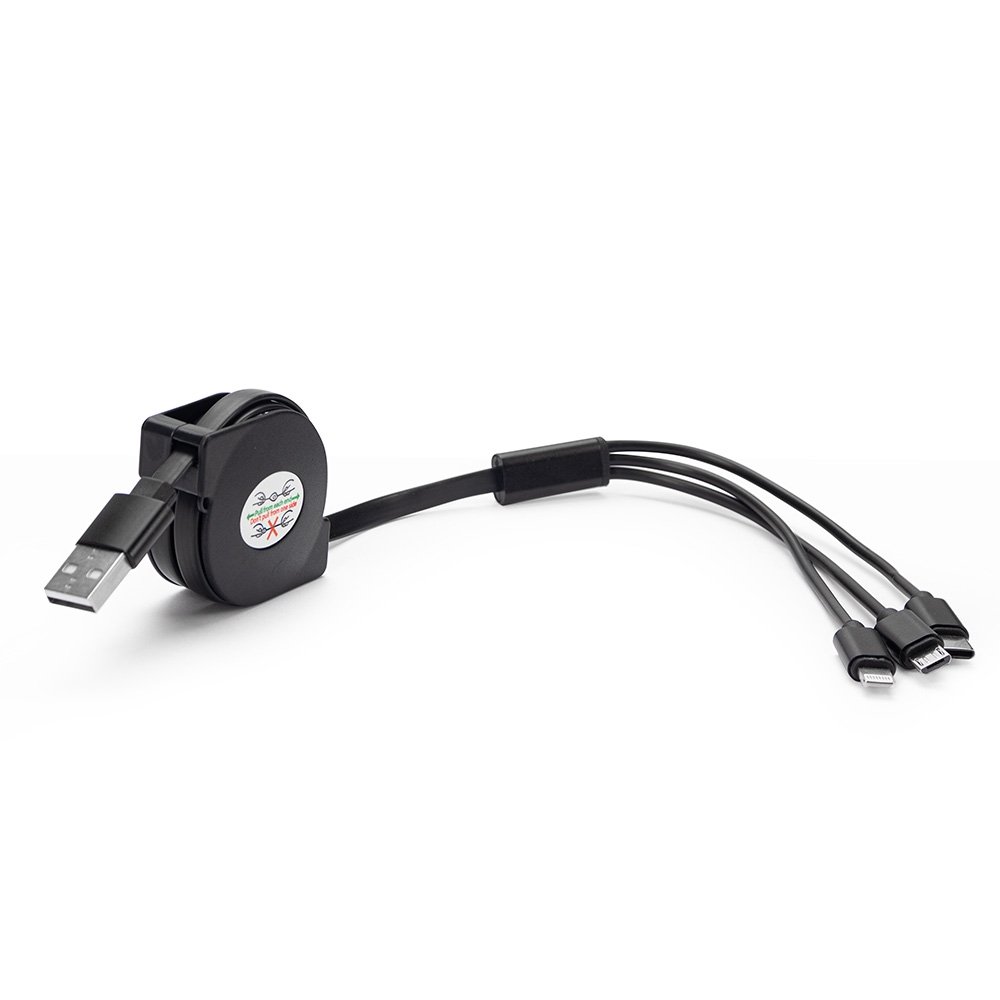 CABO USB RETRÁTIL 3 EM 1 - Imagem 3