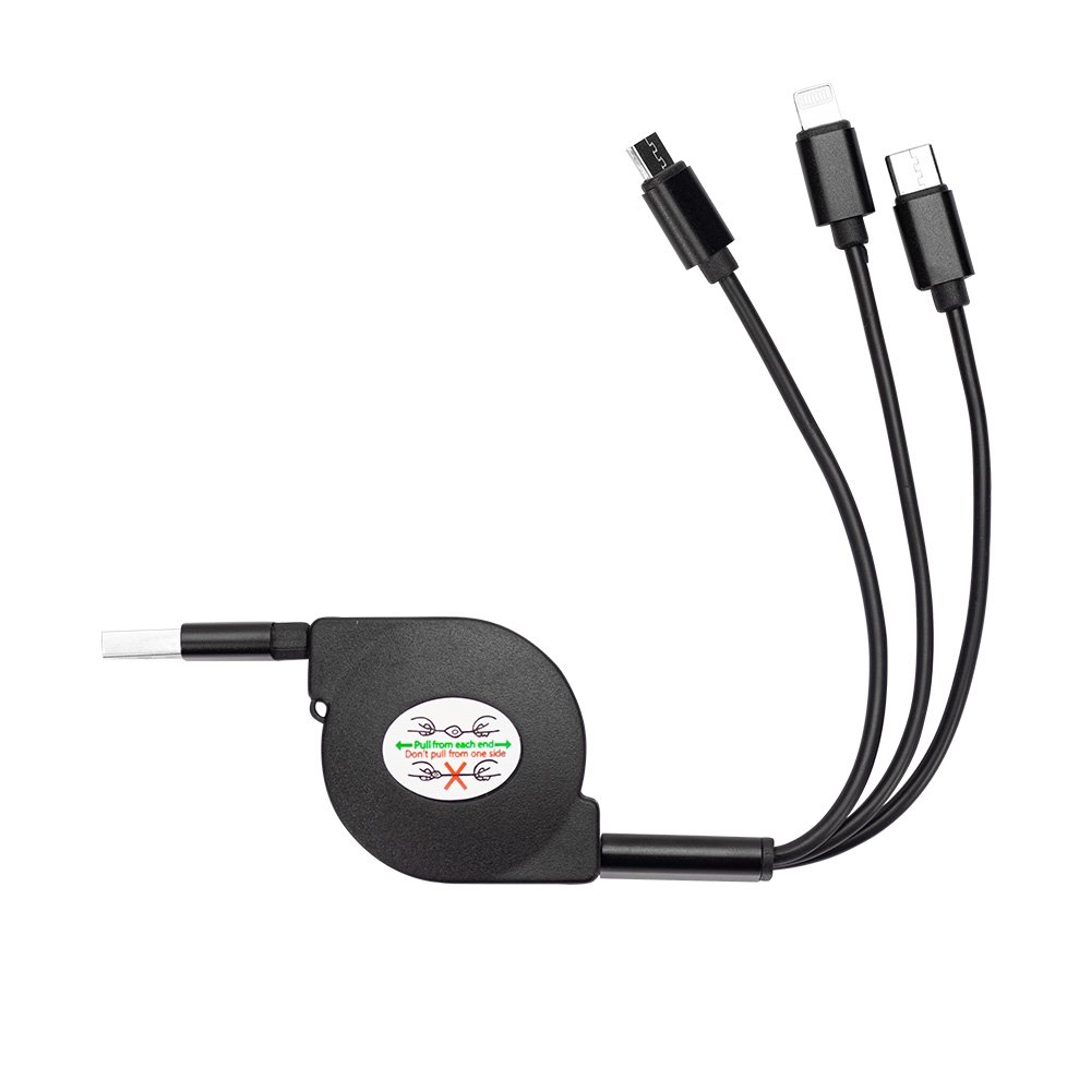 CABO USB RETRÁTIL 3 EM 1 - Imagem 5
