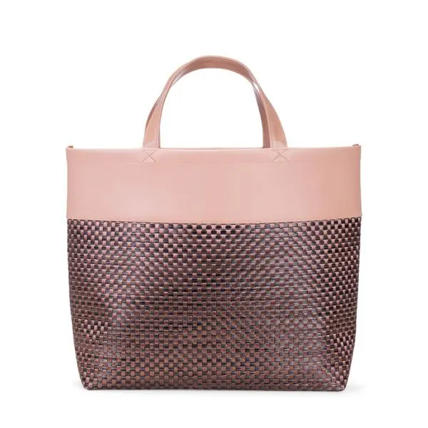 SACOLA EM PVC E MATERIAL SINTÉTICO - PREMIUM/XADREZ - 48X33X13 CM - Imagem 2